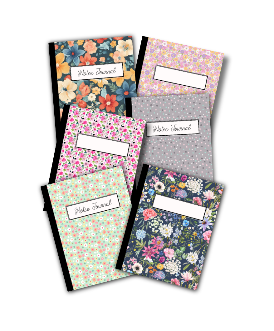 Notes Journal Floral Covers