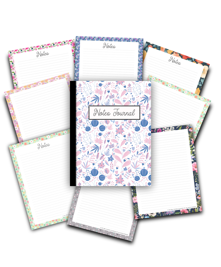 Floral Notes Journal