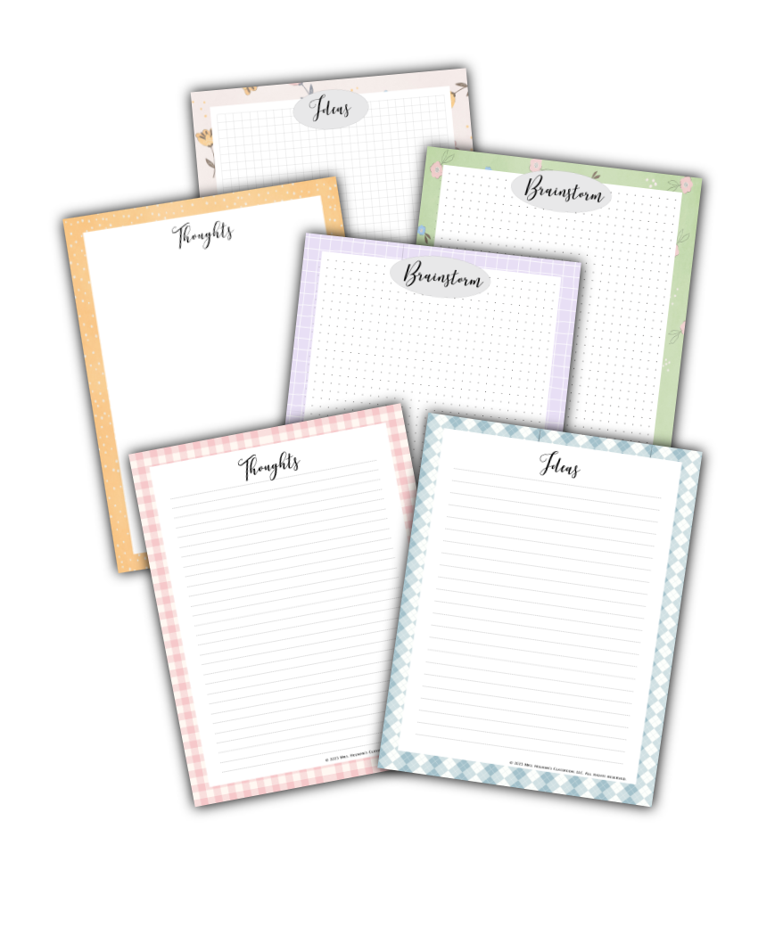 Pretty Pastel Notes Binder {160+ Pages}