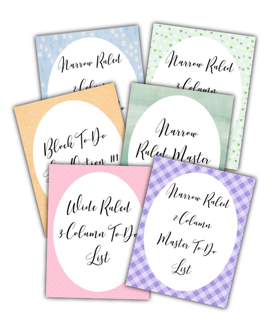 Pretty Pastel To-Do List Binder {160 Pages}