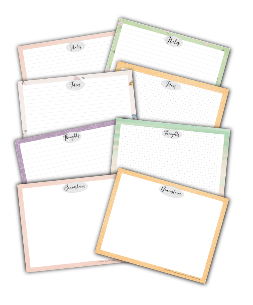 Pastel Notes Binder Landscape Notes Pages